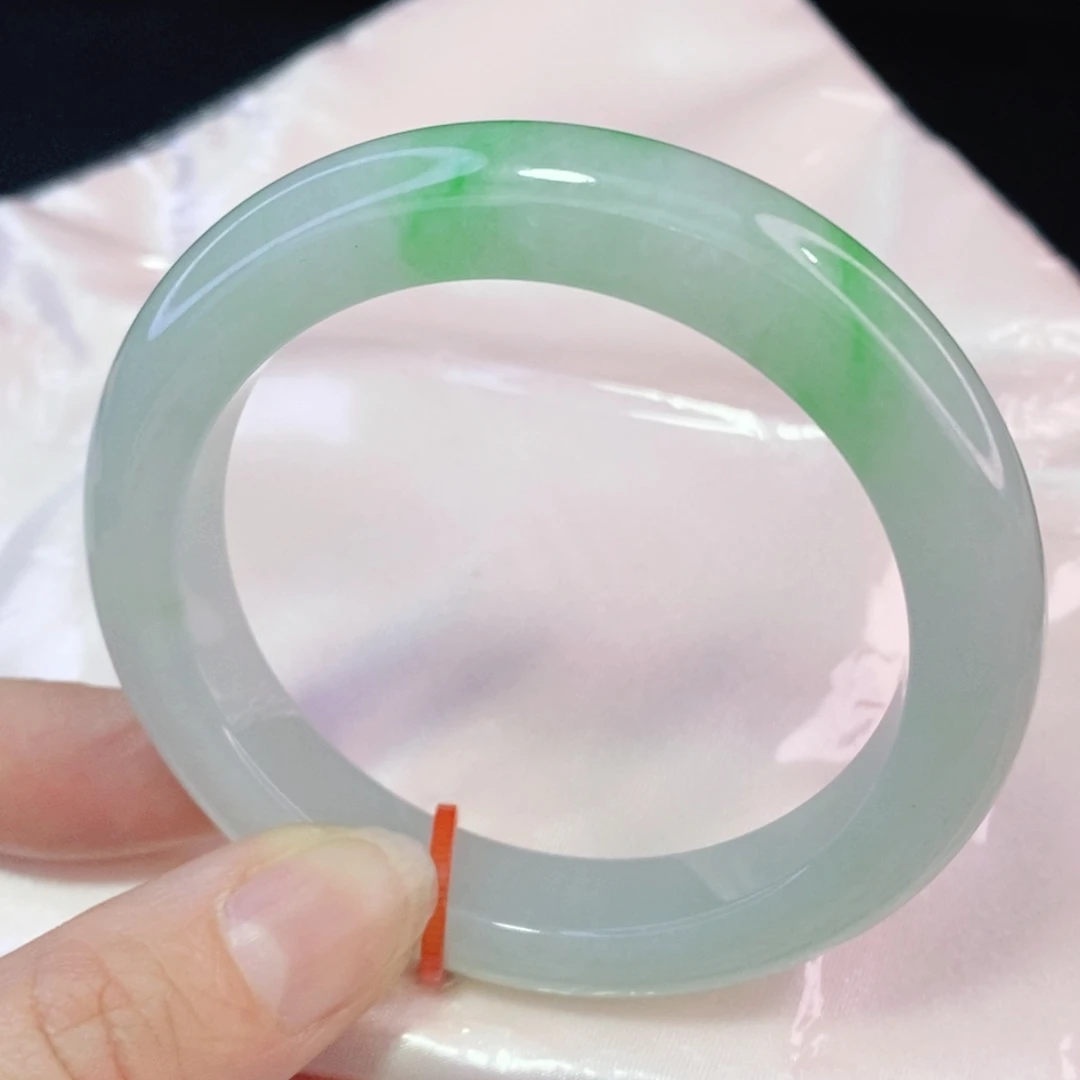 未镶嵌手镯翡翠53.6正圈 （39）