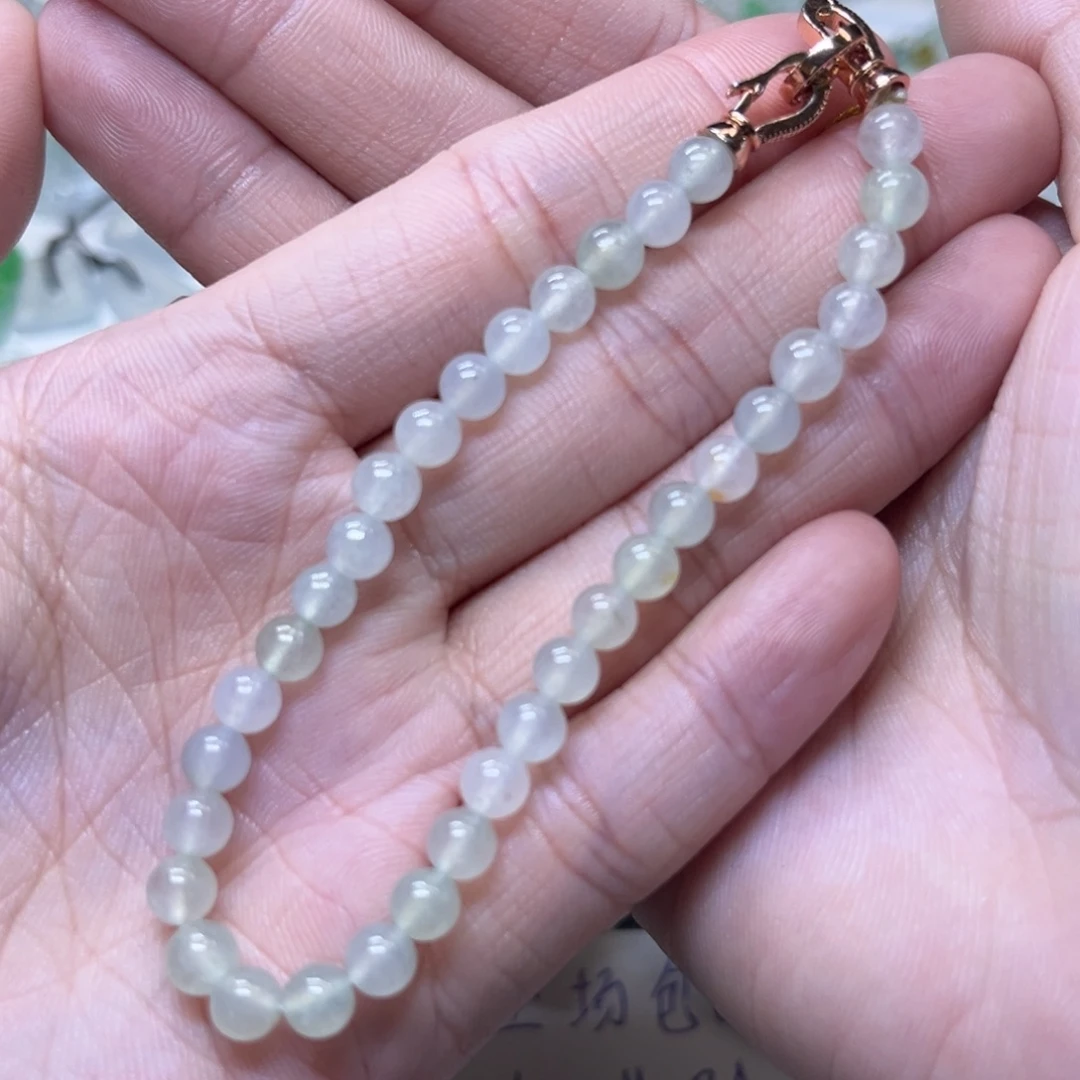 翡翠未镶嵌手串缅甸翡翠卡4.9