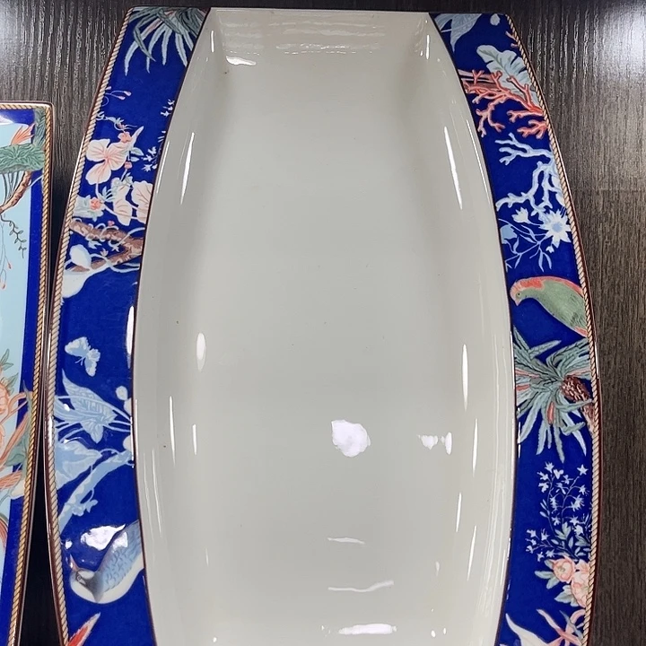 摆件陶12寸鱼盘一个