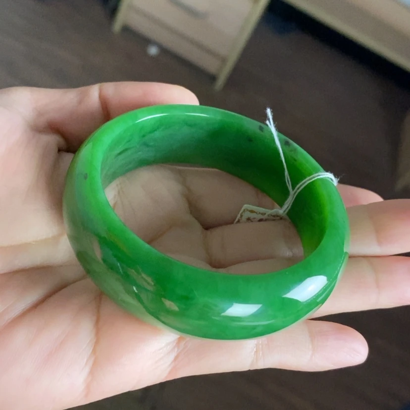 【闪购商品】未镶嵌手镯和田玉（碧玉）