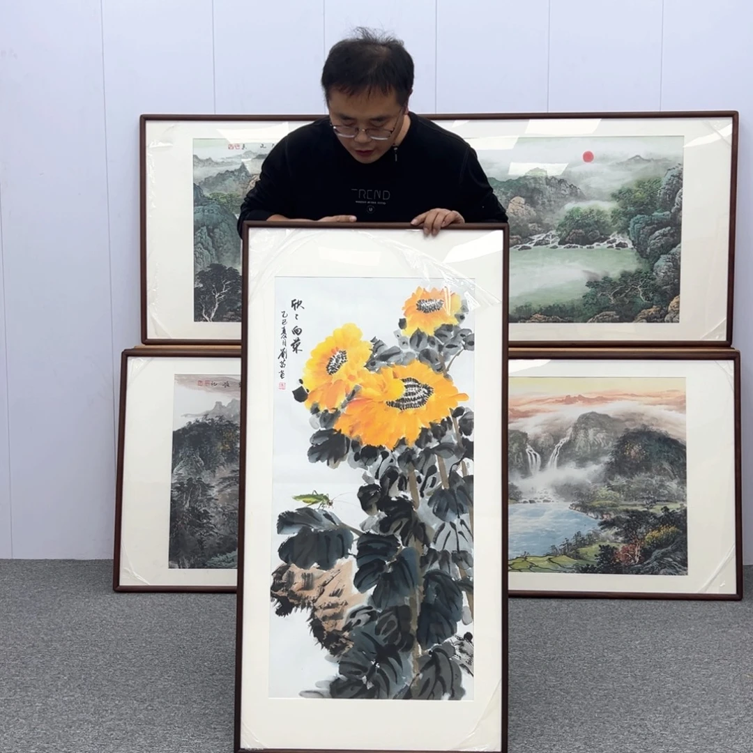 国画国画作品展览120*60