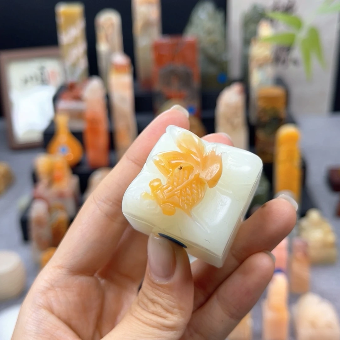 橘****印石寿山石5159。