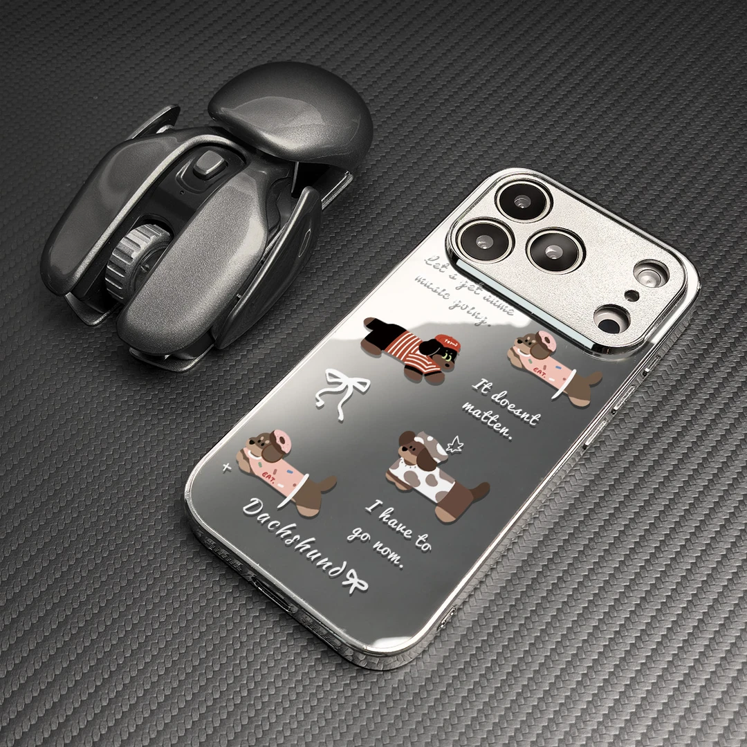 蝴蝶结腊肠狗适用苹果17promax手机壳iphone16pro新款高级苹果15