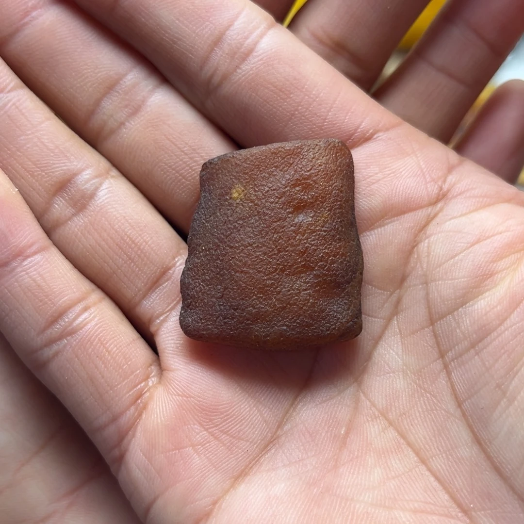 定制琥珀未镶嵌蜜蜡定制随型无事牌