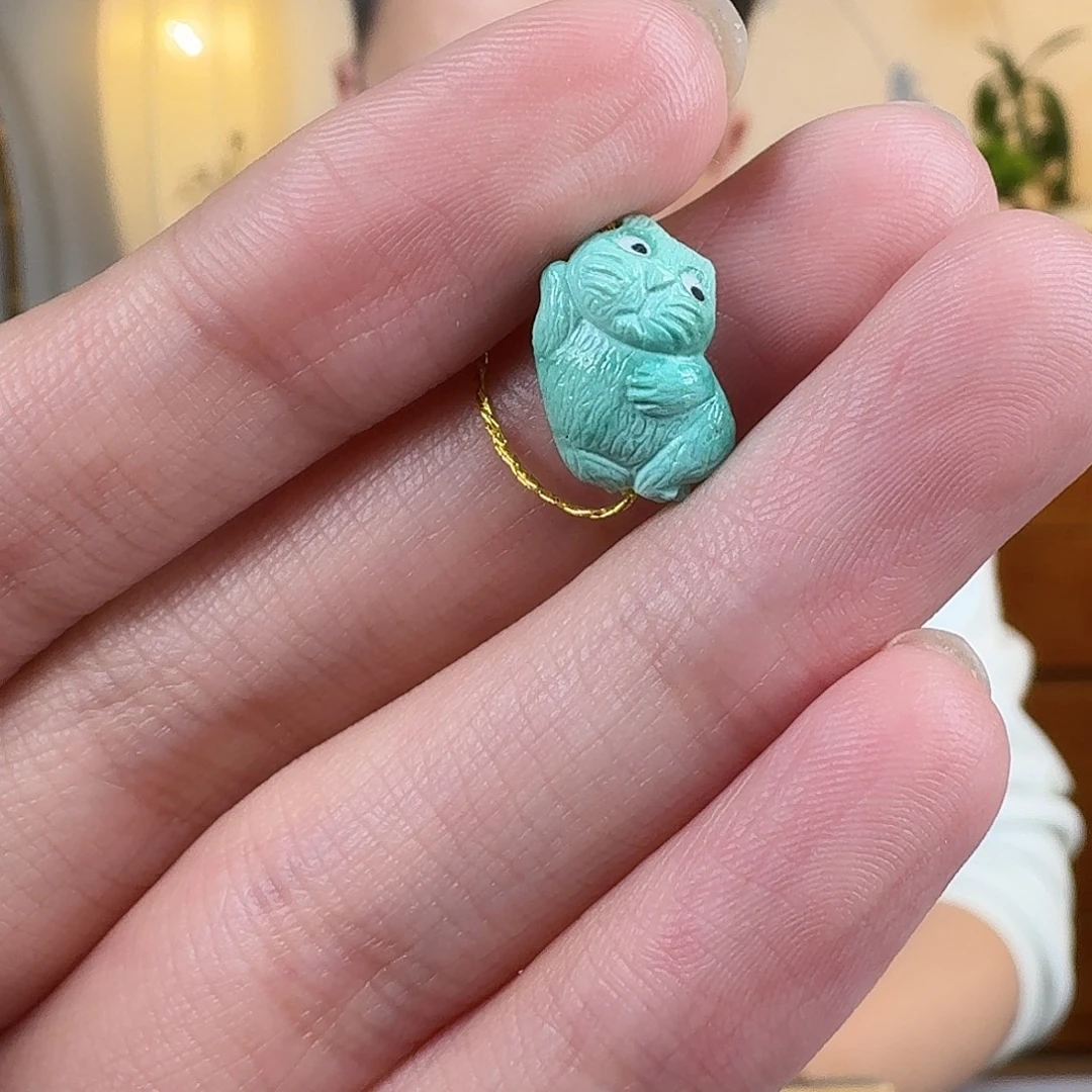 绿松石未镶嵌挂件