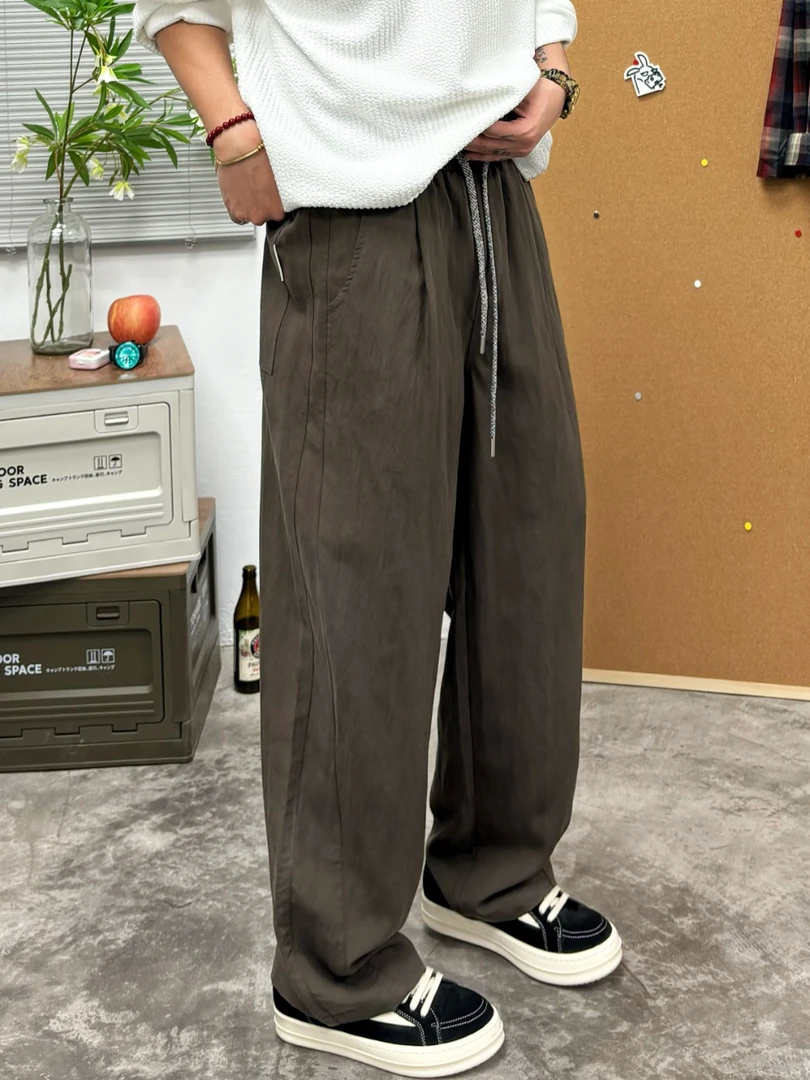 2025新款夏季薄款长裤休闲长裤时尚直筒裤又薄又柔舒适百搭潮