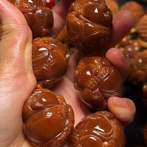 随***缘橄榄核手串/手链嘟嘟地主