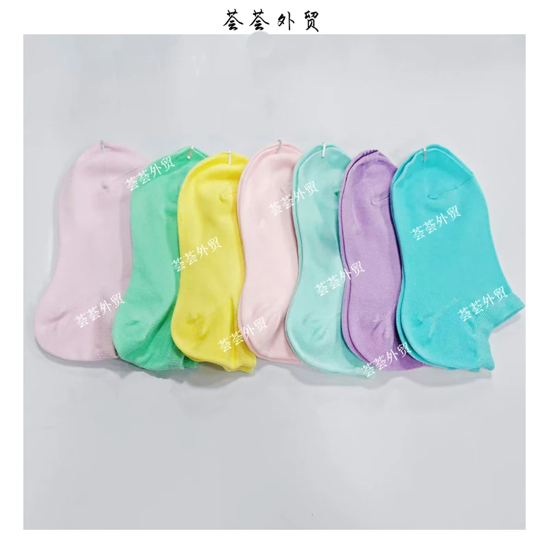 女士短袜糖果色夏季船袜潮流薄款不臭脚吸汗透气低帮舒适百搭--77