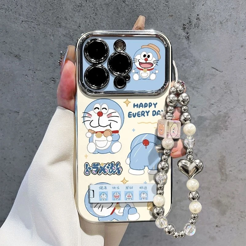 可爱叮当猫适用iPhone13/16promax手机壳14苹果15网红x卡通12防摔