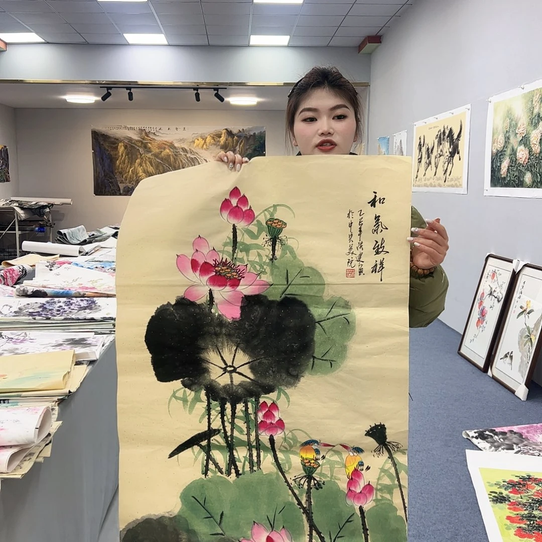 国画国画作品宣纸纯手绘