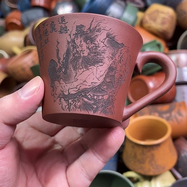 紫砂茶杯全手工紫砂主人杯