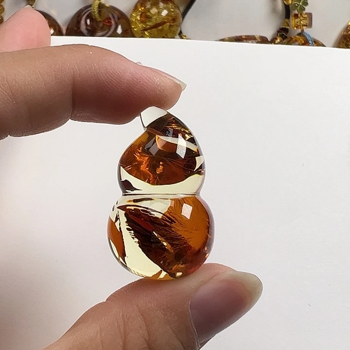 琥珀（花珀）未镶嵌颈饰