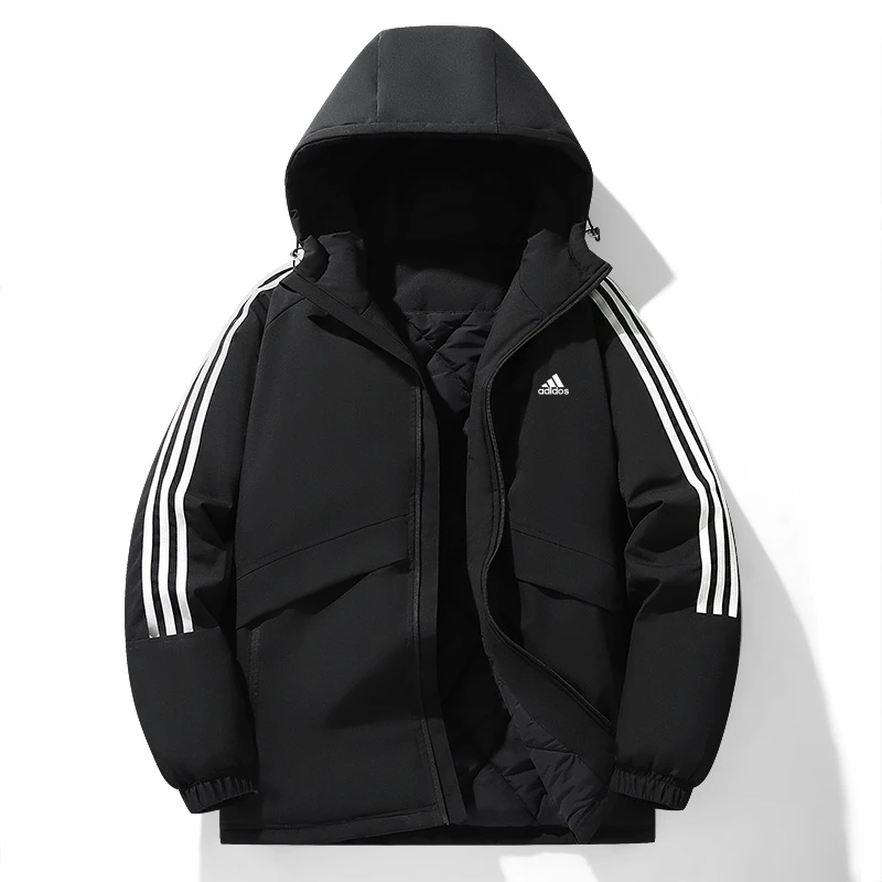 阿di精选舒适休闲棉服户外保暖防风连帽外套男女秋冬季新款轻运动