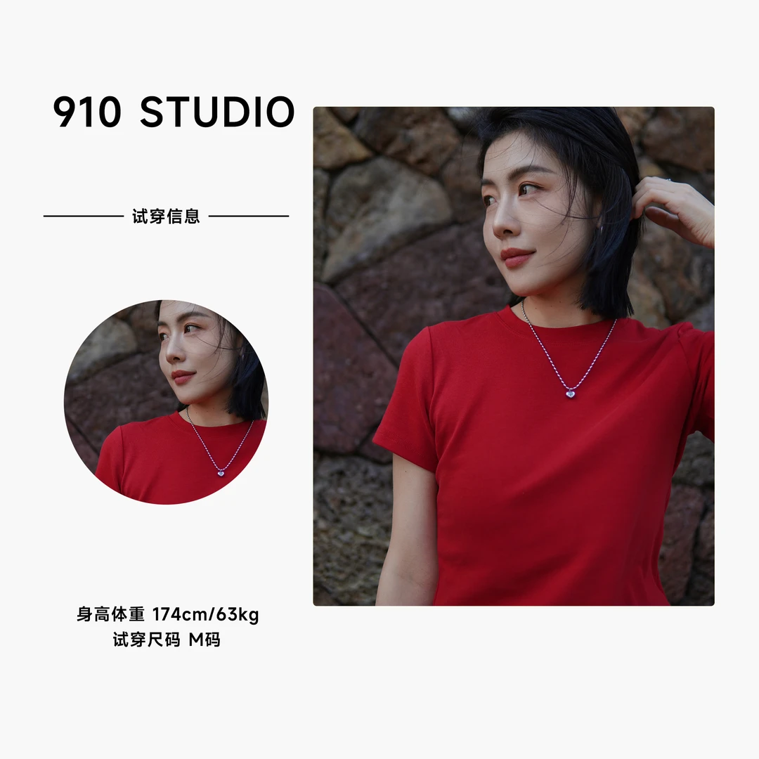 910STUDIO「基础百搭」100长绒棉极简百搭T恤