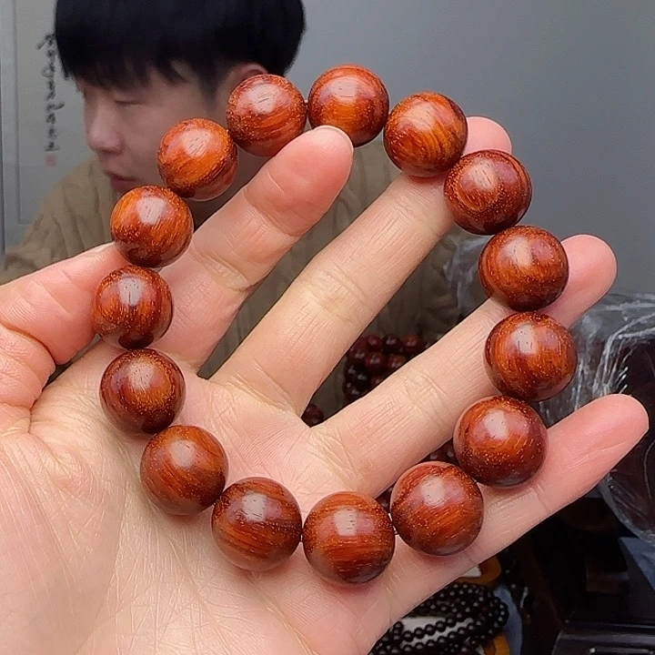 小叶紫檀手串/手链阿*金檀香紫檀1.5入