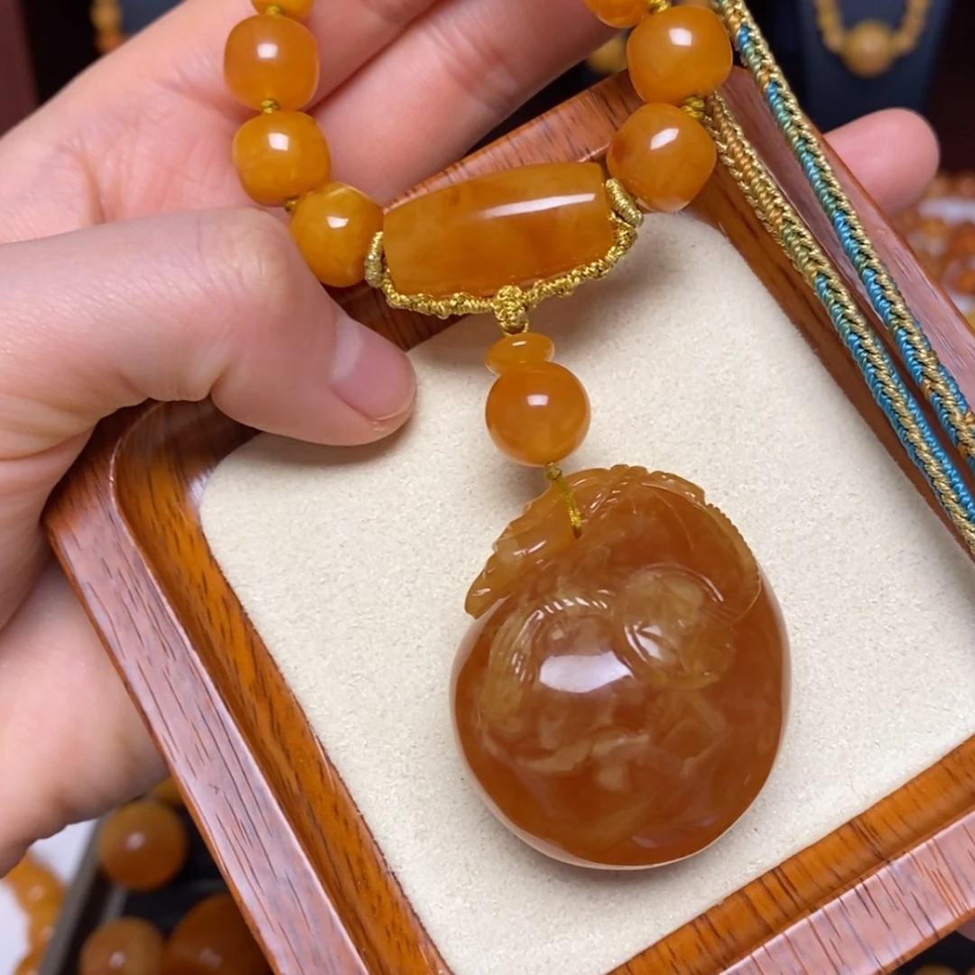 【闪购商品】蜜蜡颈饰未镶嵌项链