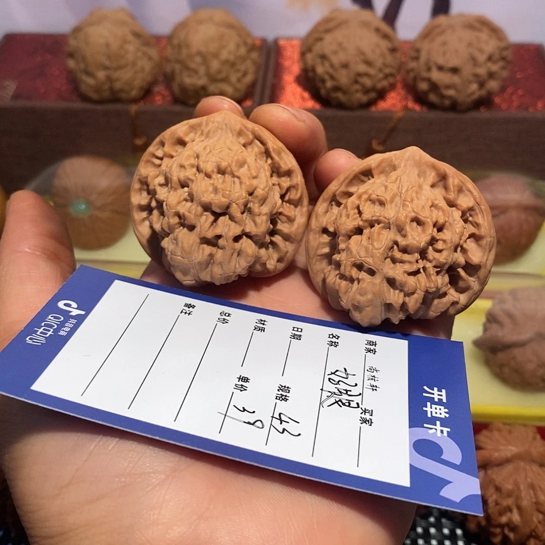 把件文玩核桃文玩核桃王勇官帽全品