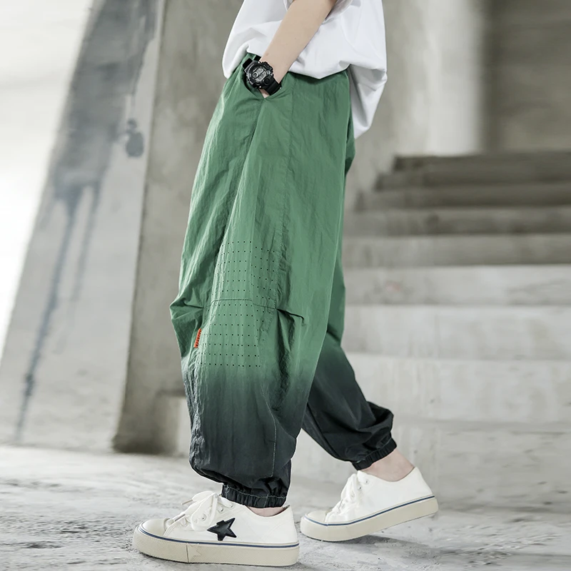 痞帅男童渐变速干裤夏季薄款防蚊裤儿童夏装2025新款冰丝休闲裤子