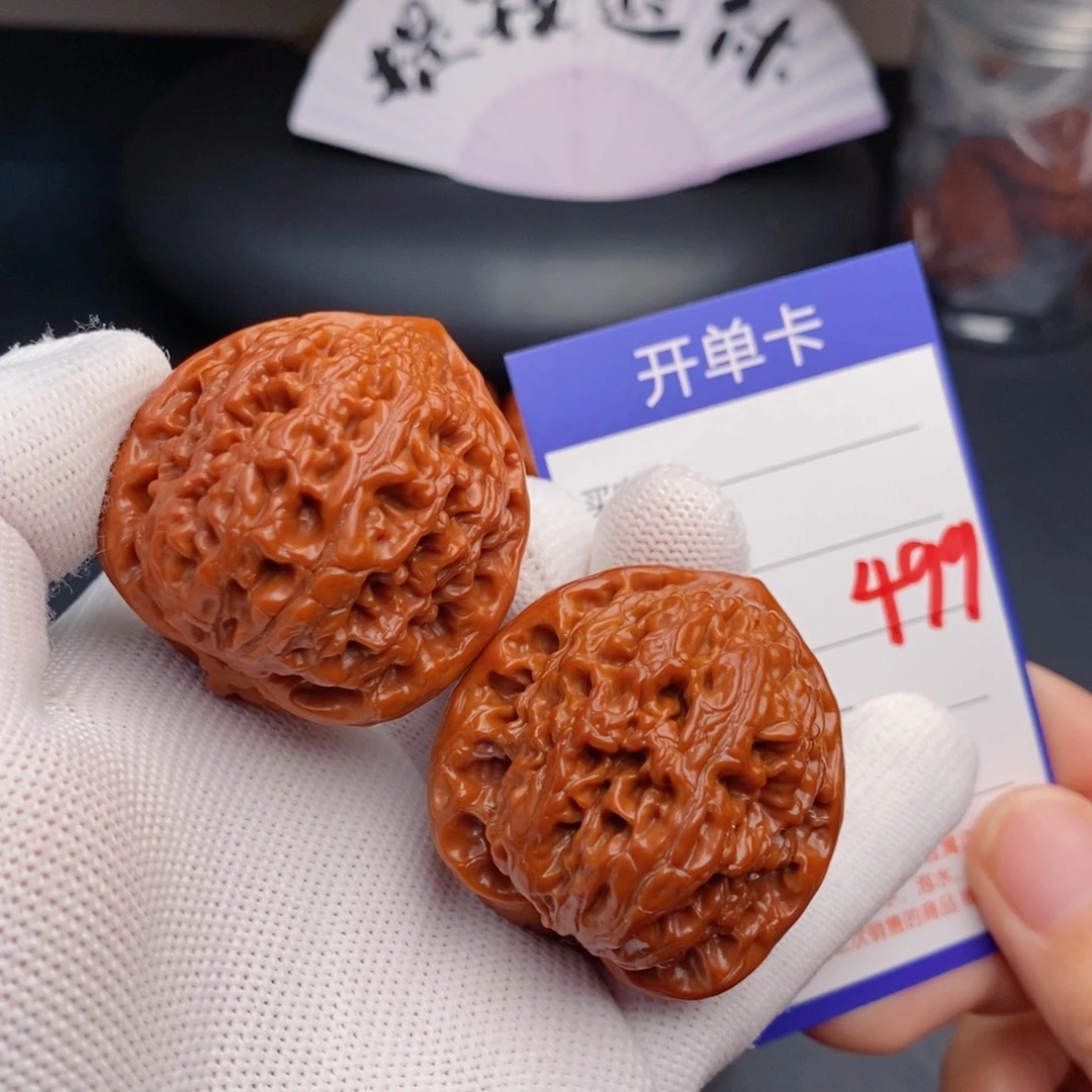 把件文玩核桃40水龙纹499