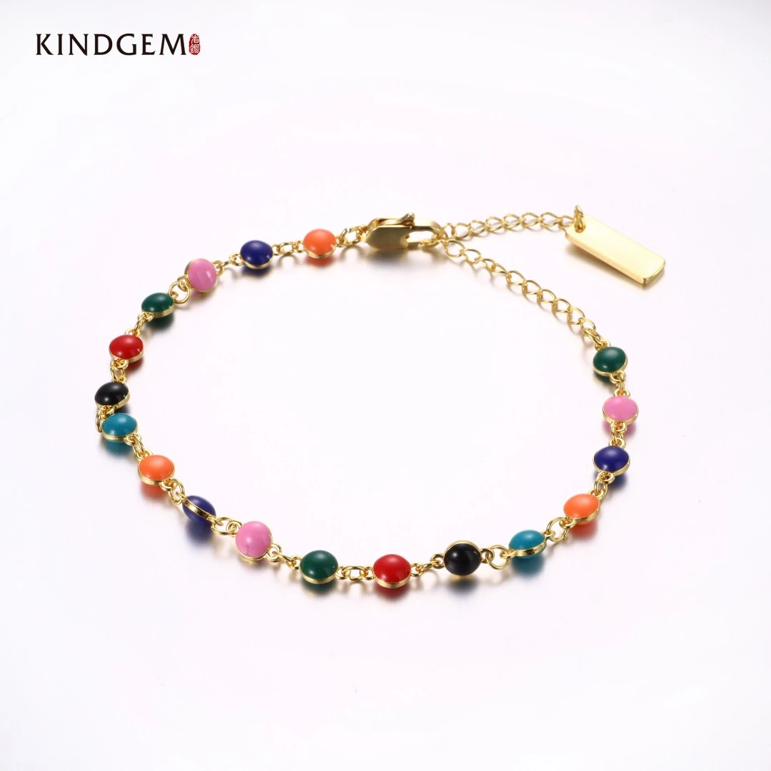 铜合金手链 AZ26XMHC-27130彩色小众个性轻奢气质百搭手链