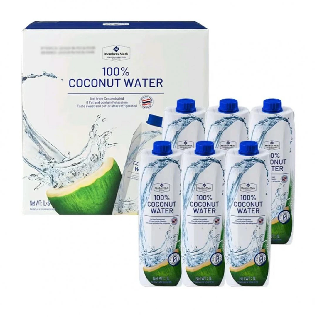 「MembersMark/山姆」泰国进口椰子水1L*6瓶夏日必备饮品饮料