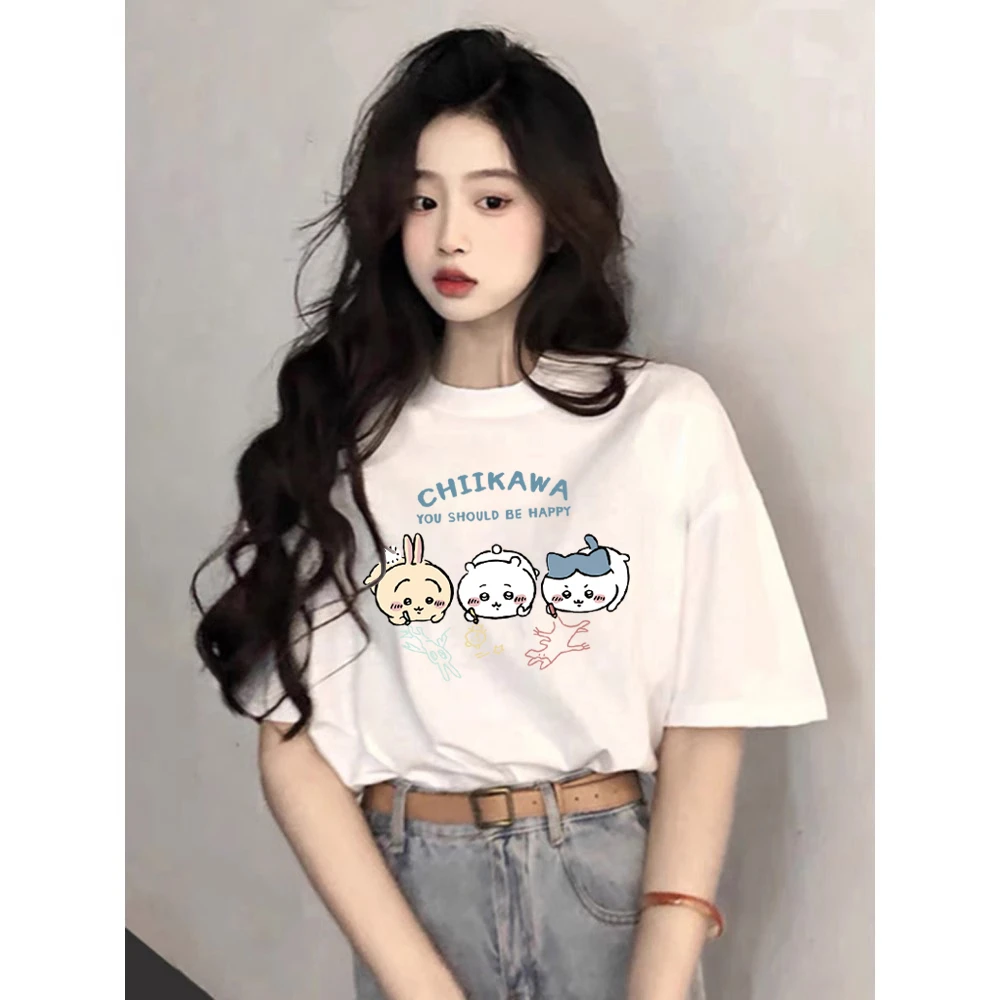 白色纯棉短袖t恤女2025夏季新款爆款设计感小众上衣多巴胺体恤潮