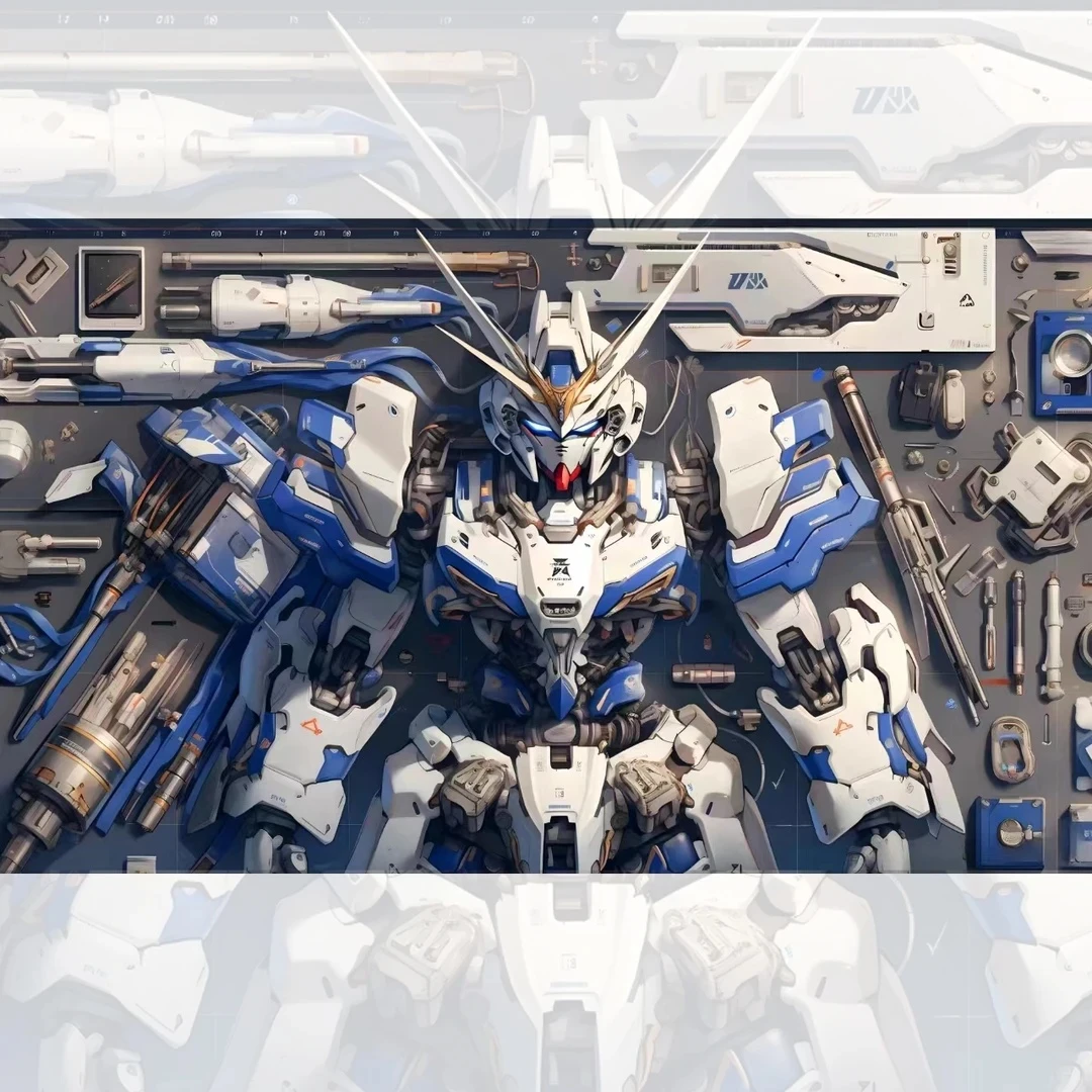 36.机动战士白蓝高达2 动漫装饰画电竞房动漫 30x40