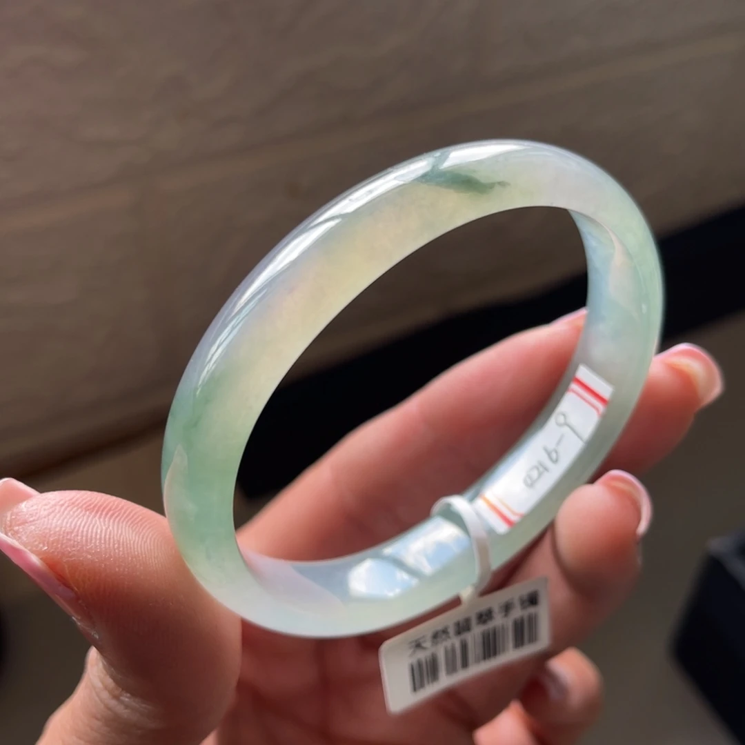 翡翠手镯未镶嵌55.5圈贵妃镯三天鉴赏期