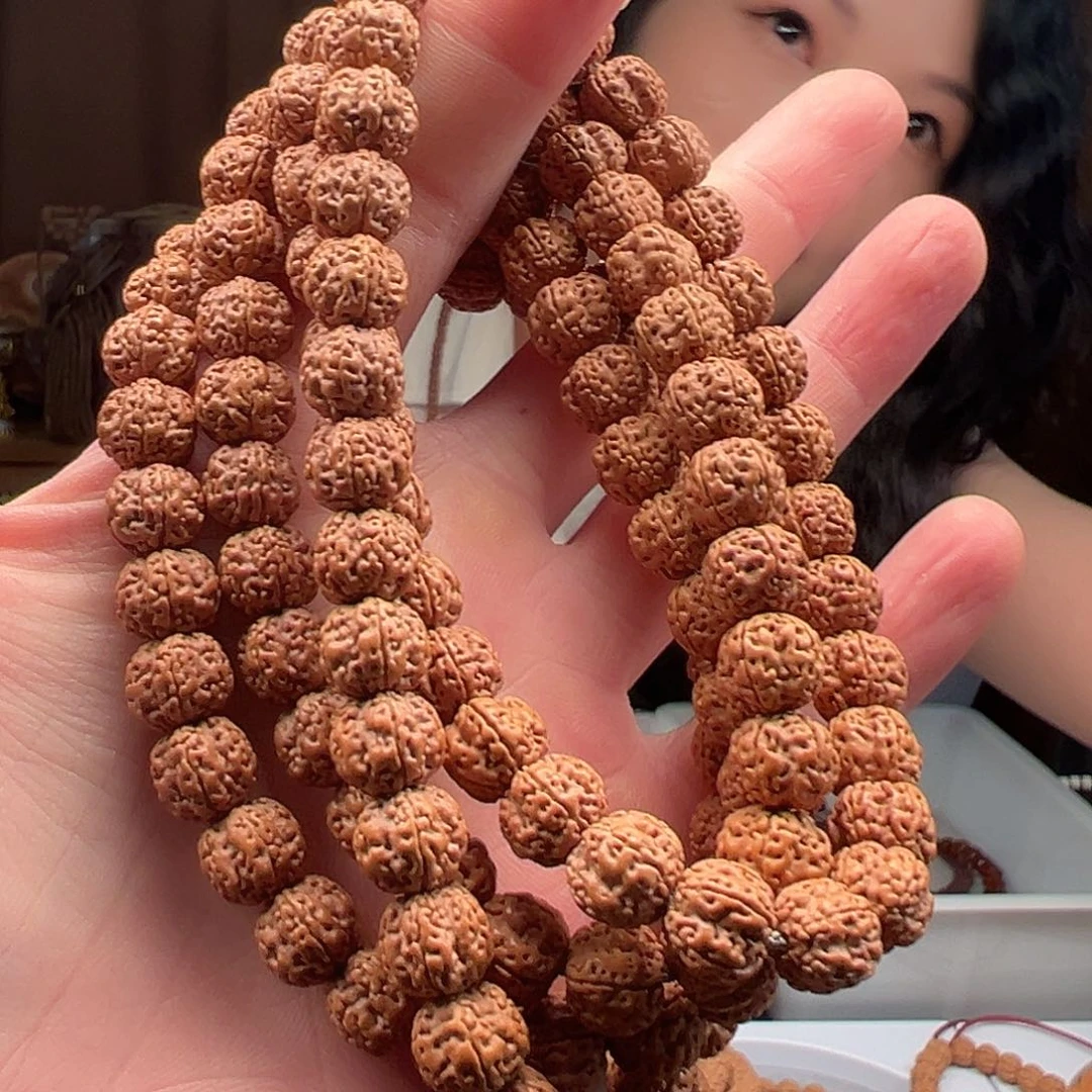 ***ㅤ金刚菩提把件10mm-梅花 花王小金刚108脖挂