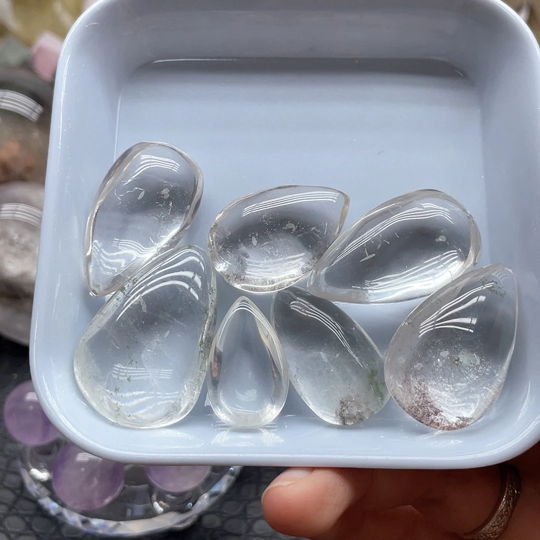 珠宝半成品未镶嵌发晶8白水滴