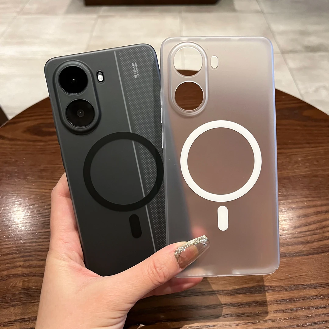 适用红米turbo4Pro手机壳新款磨砂肤感冰雾磁吸Turbo3超薄PC硬壳