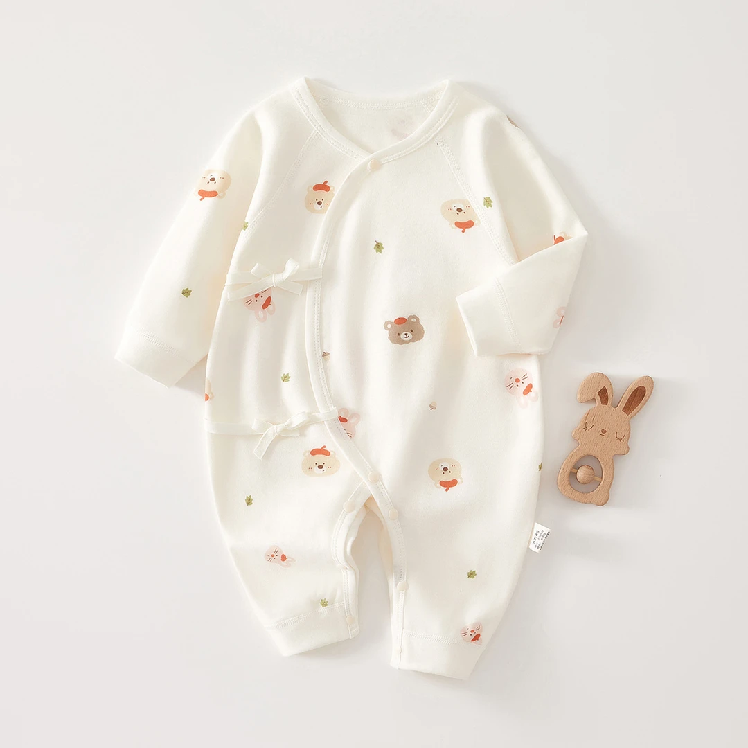 新生婴儿儿衣服秋款四季纯棉和尚服春秋0-3月6初生宝宝连体衣爬服