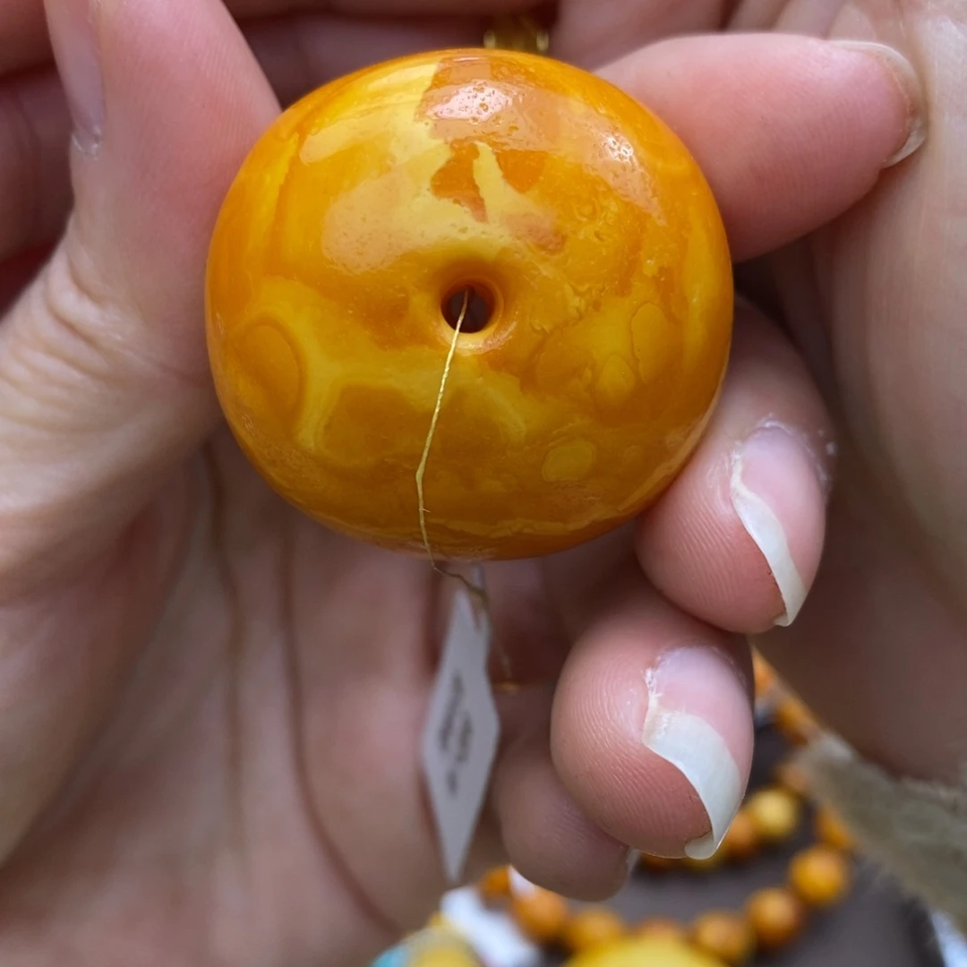 琥珀手链未镶嵌扣子