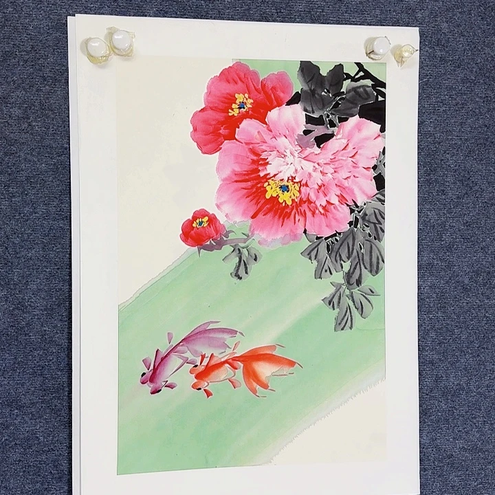 国画国画花鸟画作品