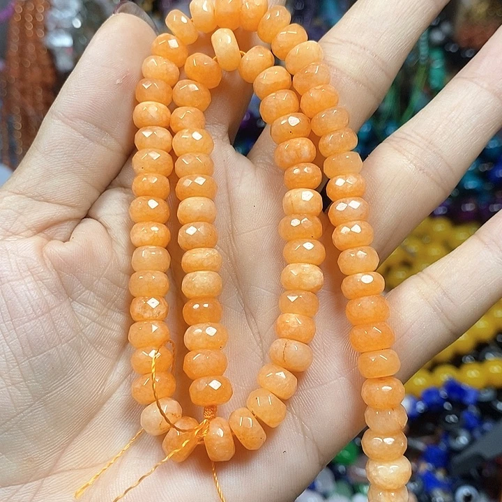 玛瑙/玉髓未镶嵌珠宝半成品玉髓切面卡8mm