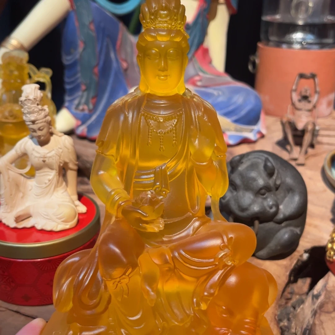 有机玻璃水琉璃普贤菩萨