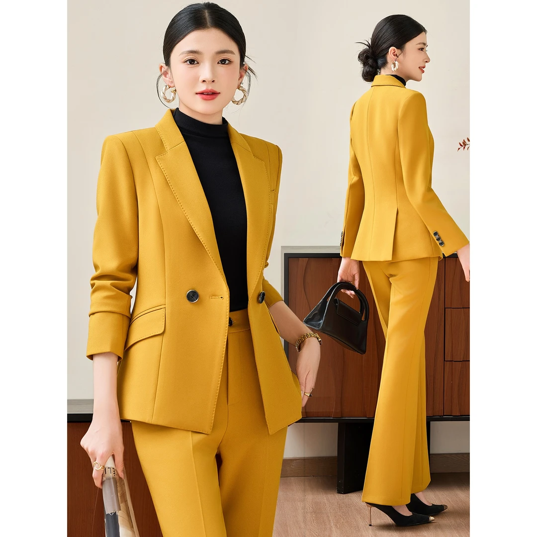 西装套装女2025新款气质高级感播音主持人正装西服职业外套工作服