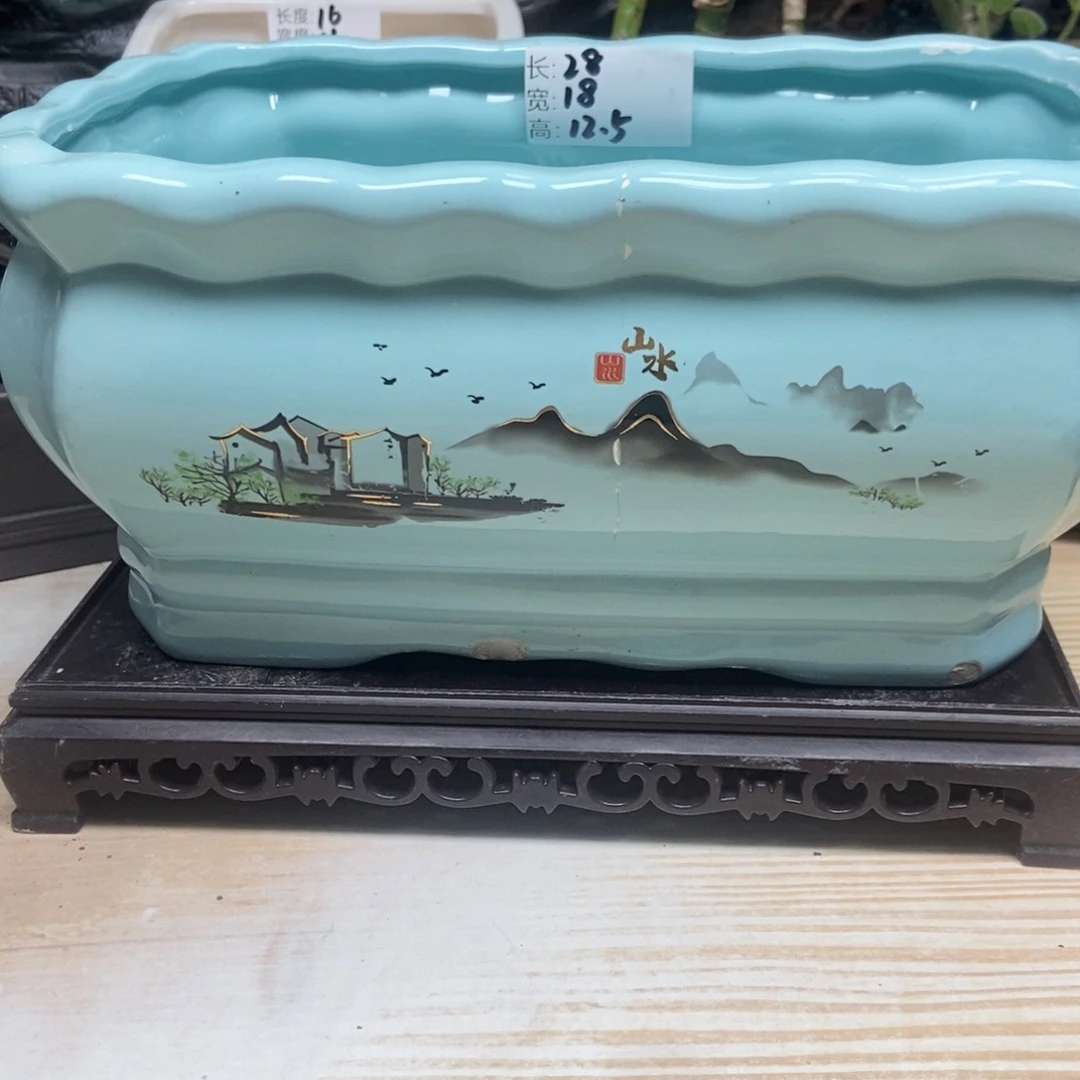 瓷片陶瓷花盆陶瓷艺术
