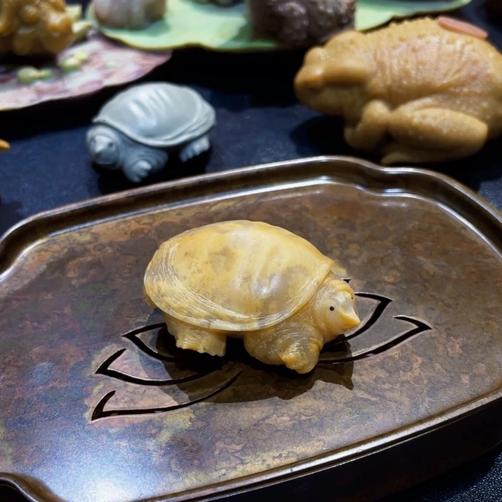 甲鱼寿山石手工精品