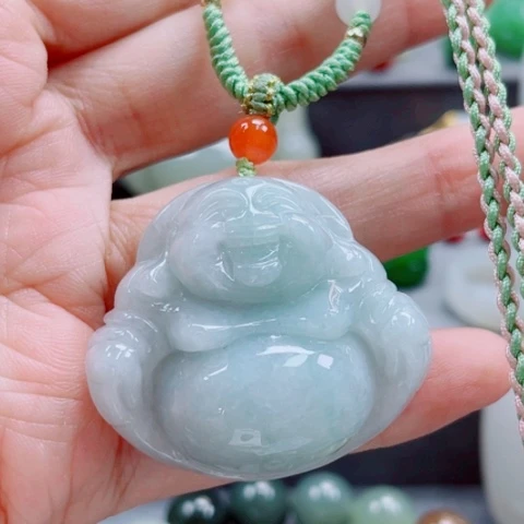 翡翠未镶嵌颈饰多样性发货一件