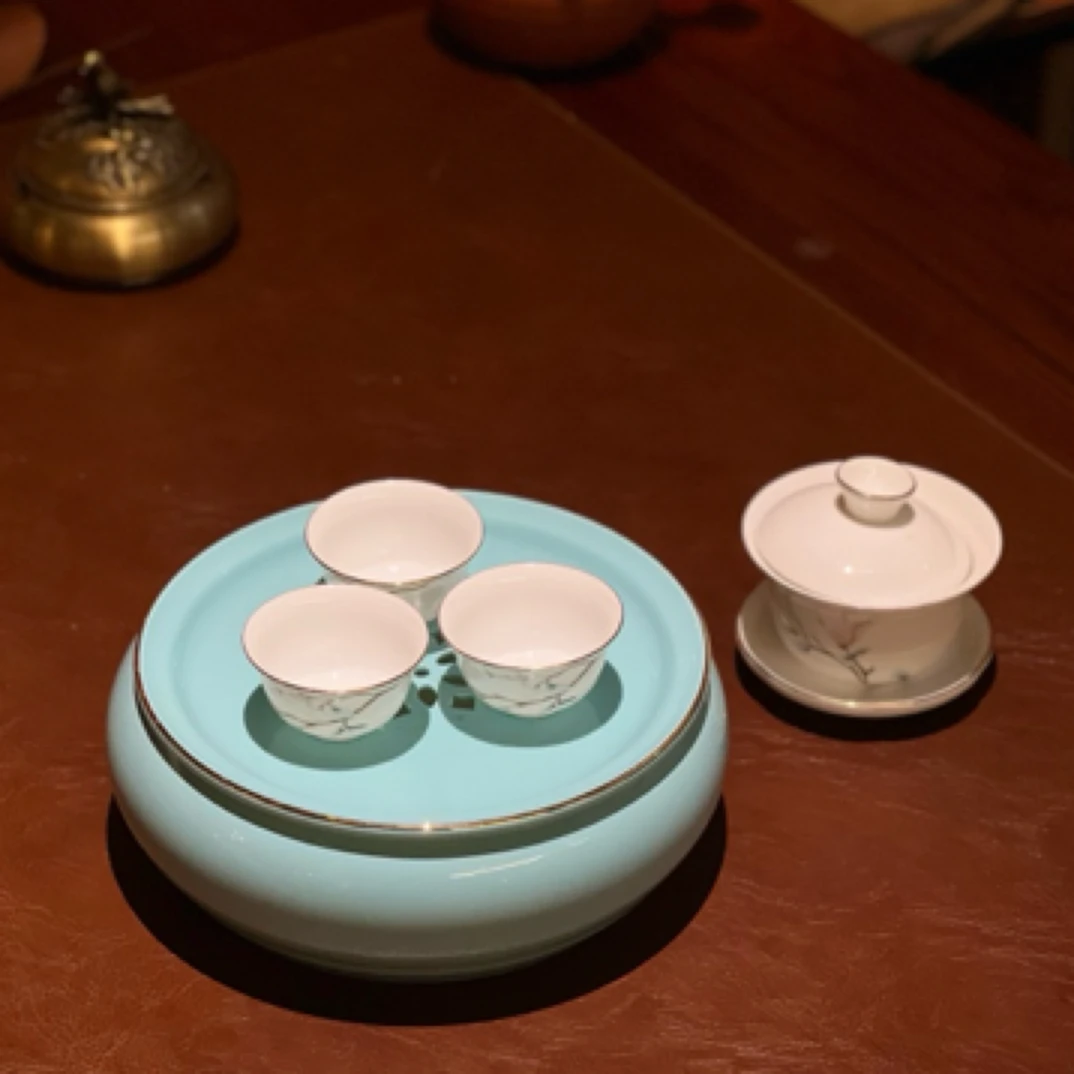 旅行茶具骨瓷便携车载户外精致高端潮州功夫茶具套装茶盘盖碗茶杯