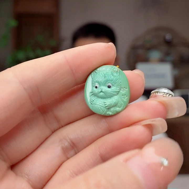 未镶嵌绿松石珠宝奇石