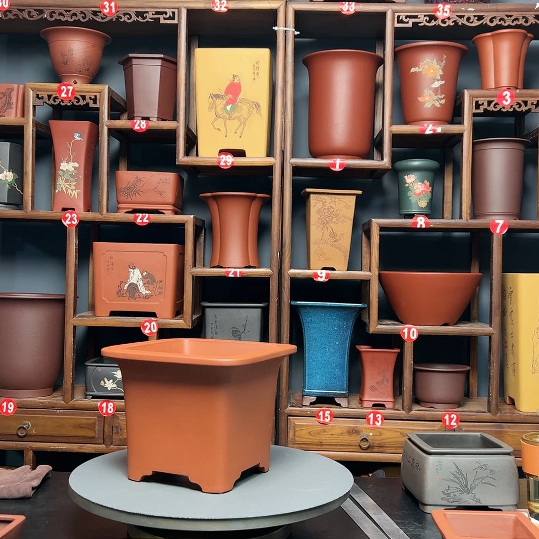 紫砂花盆钱*紫砂花盆