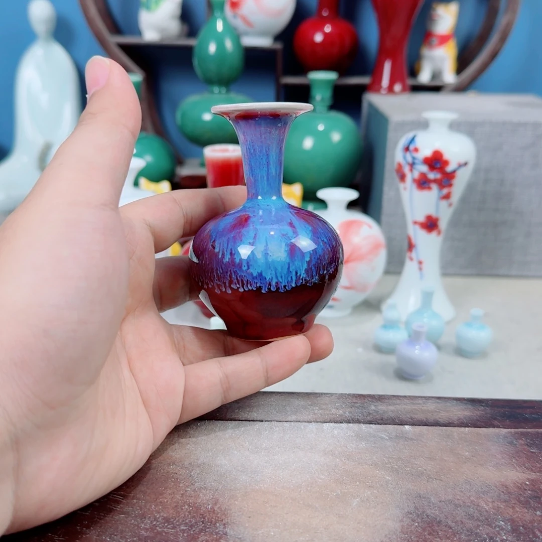 陶瓷手工小花器摆件