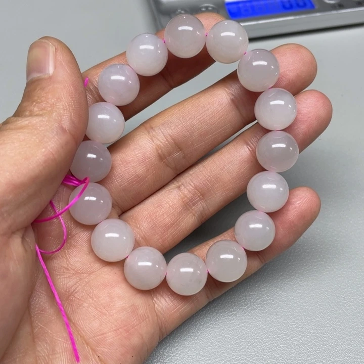 和田玉手串未镶嵌夜**人