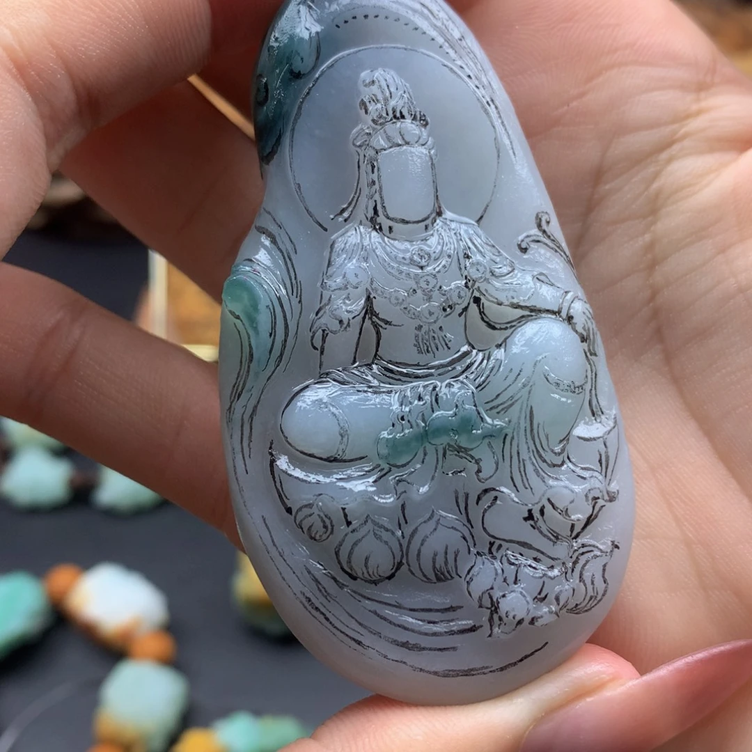 沉***默未镶嵌定制翡翠翡翠