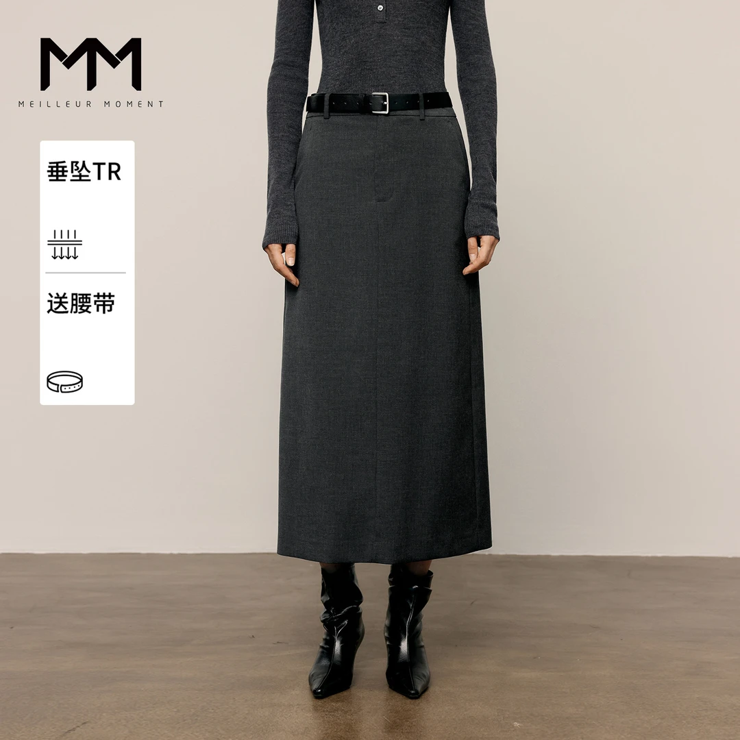 【送腰带】MM麦檬时尚通勤西装半身裙商场同款25秋新款5G8141491
