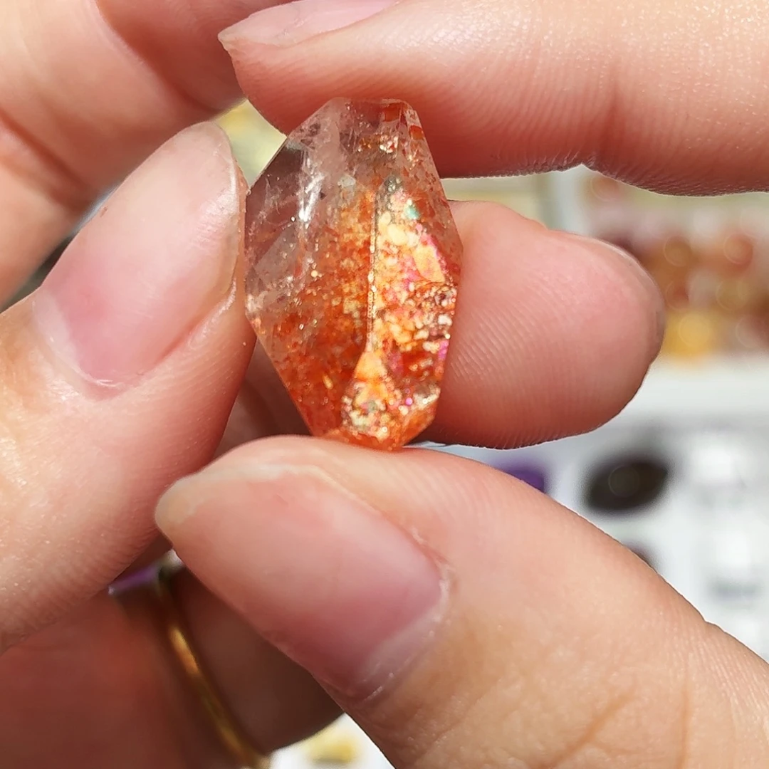 吊坠(不含链)水晶未镶嵌金太阳 随形 打孔定制不退换