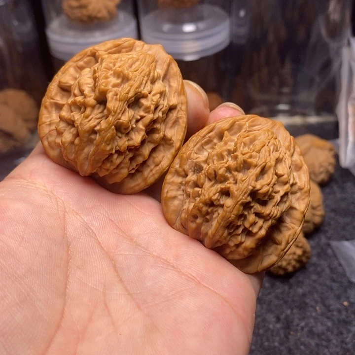吊坠文玩核桃46全品麦穗虎头