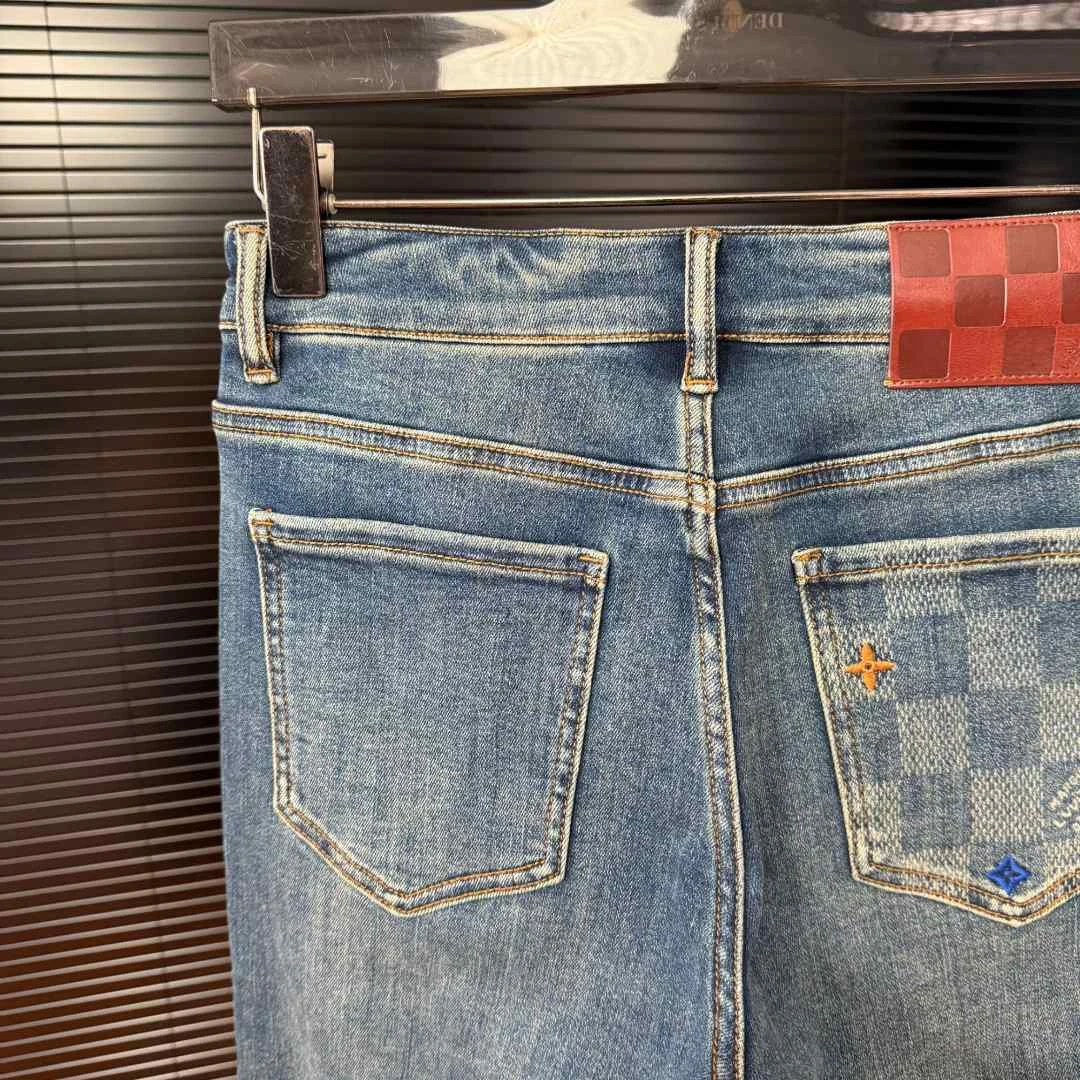 2025新款高端欧货中腰修身小直筒牛仔裤6330F